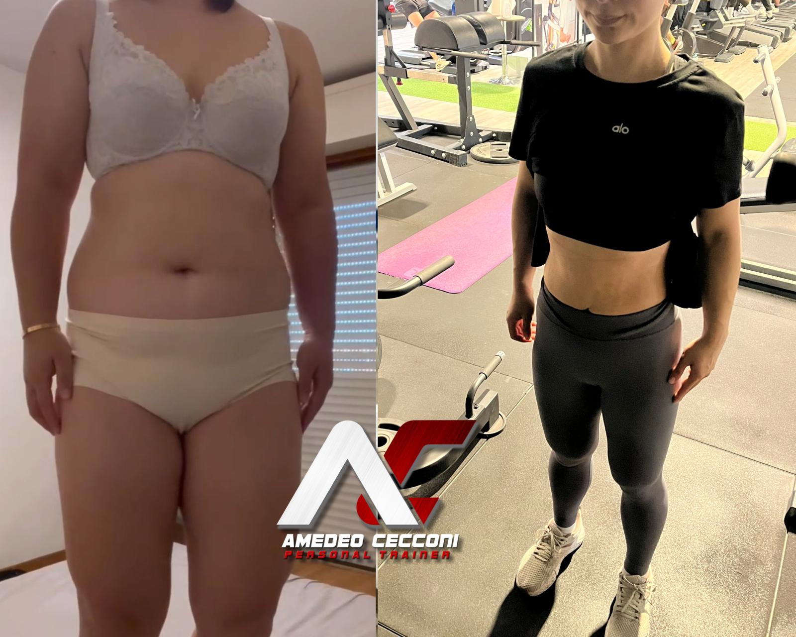 Trasformazione prima e dopo: meno 11 kg in 12 mesi